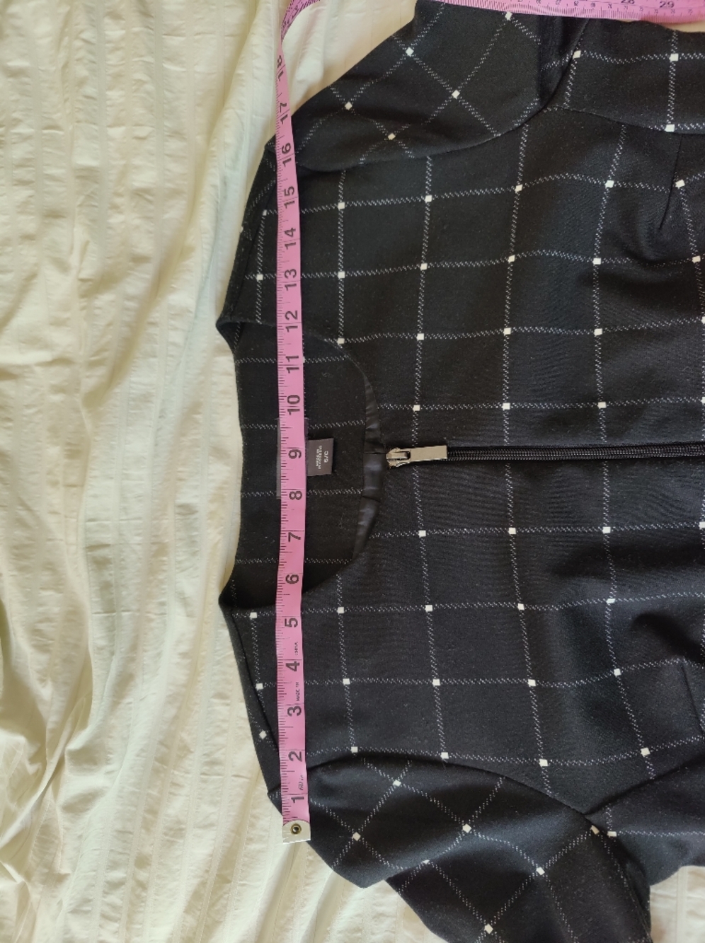 Covington Black Windowpane Zip Blazer - Picture 9 of 11